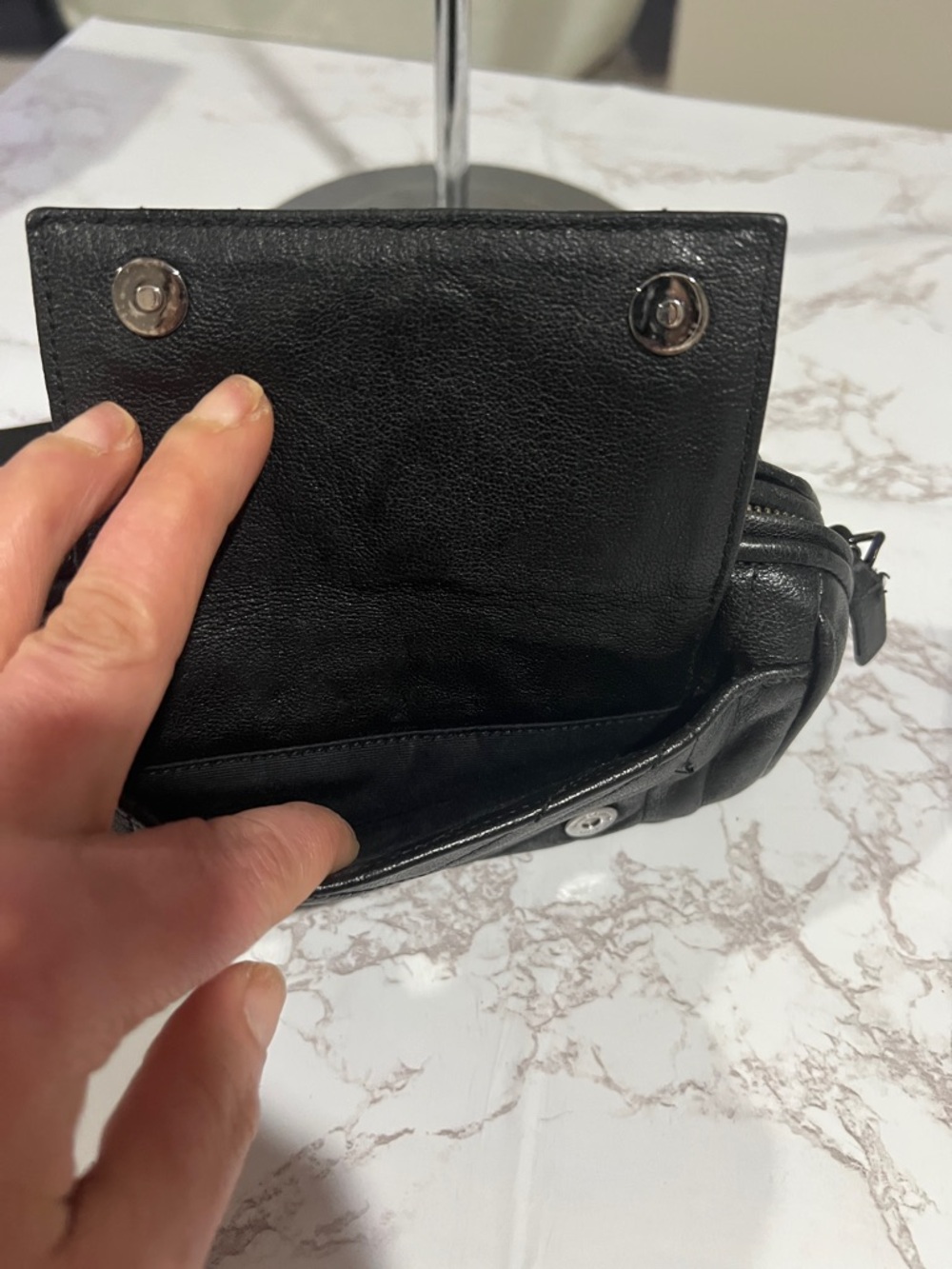 Saint Laurent Black Quilted Leather YSL Mini Crossbody Pouch - Picture 4 of 10